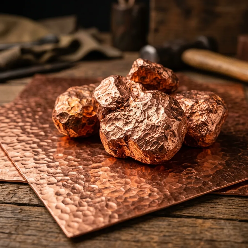 Copper, one of the five Panchadhatu metals